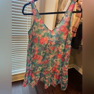 Show me your mumu floral mini dress